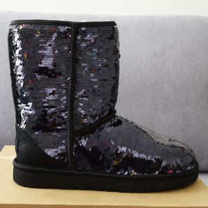 UGG Classic Short Sequin Boots Size 8
